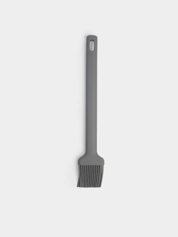 Кисть кулинарная, 27 см, силикон, серая, Grey steel, image-1