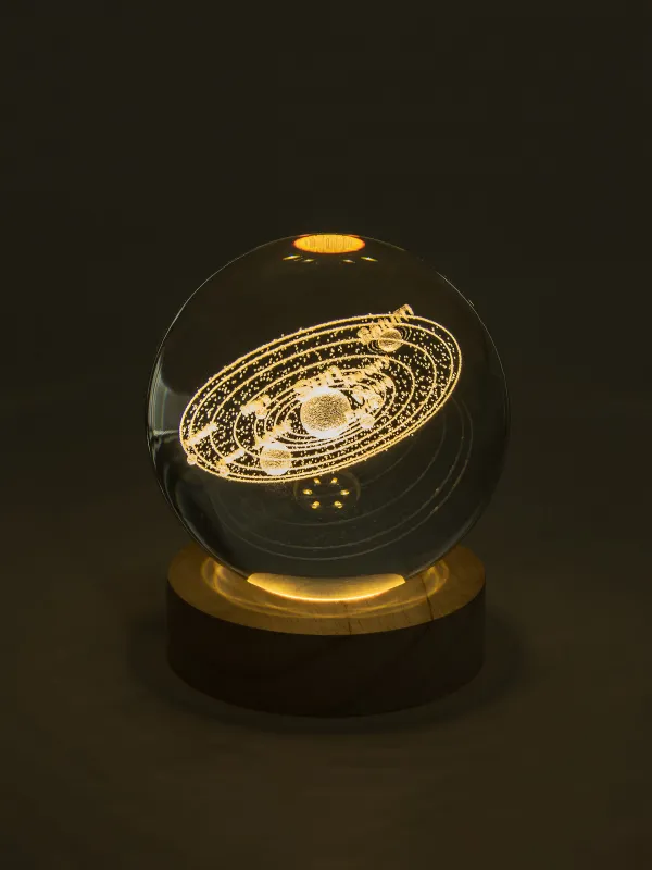 Светильник декоративный, 10 см, стекло/дерево, Планеты, Illumination, image-4