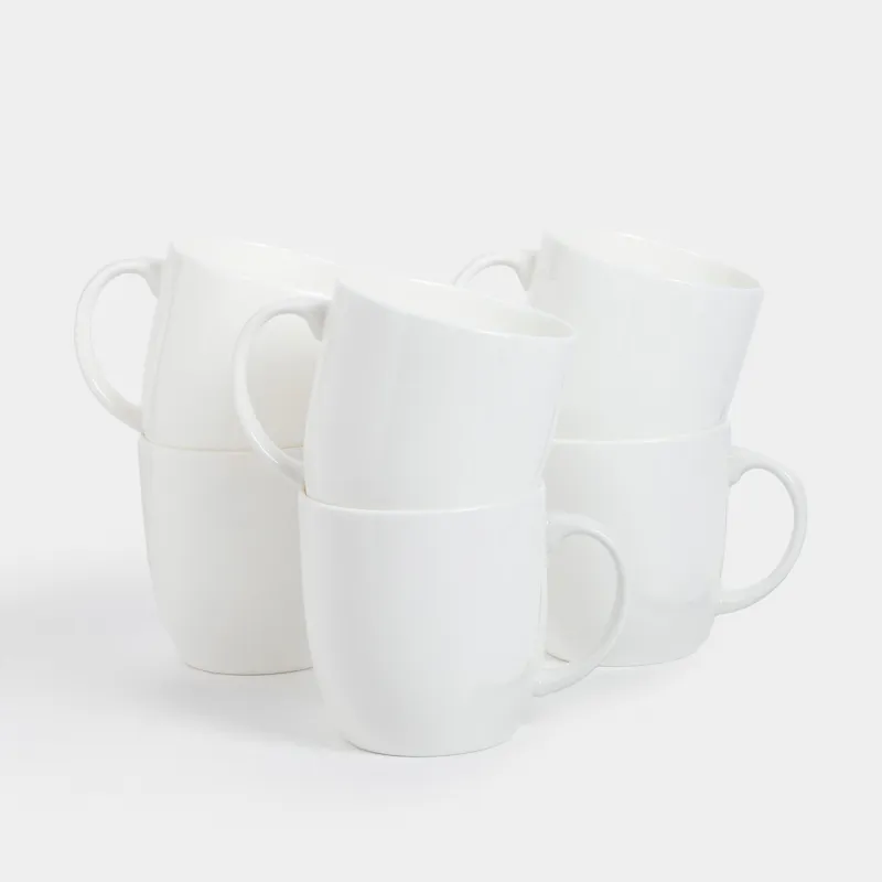 Кружка, 370 мл, 6 шт, Ideal white
