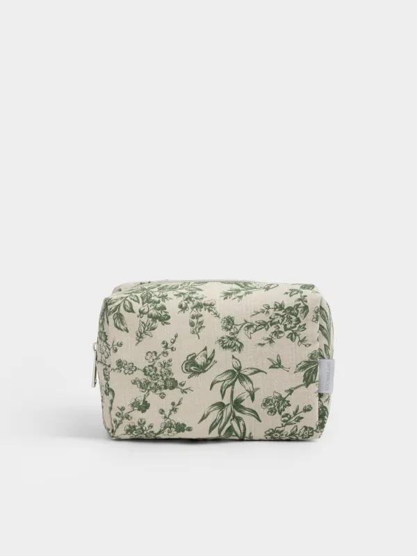 Косметичка, с ручкой, Muslin print, image-0