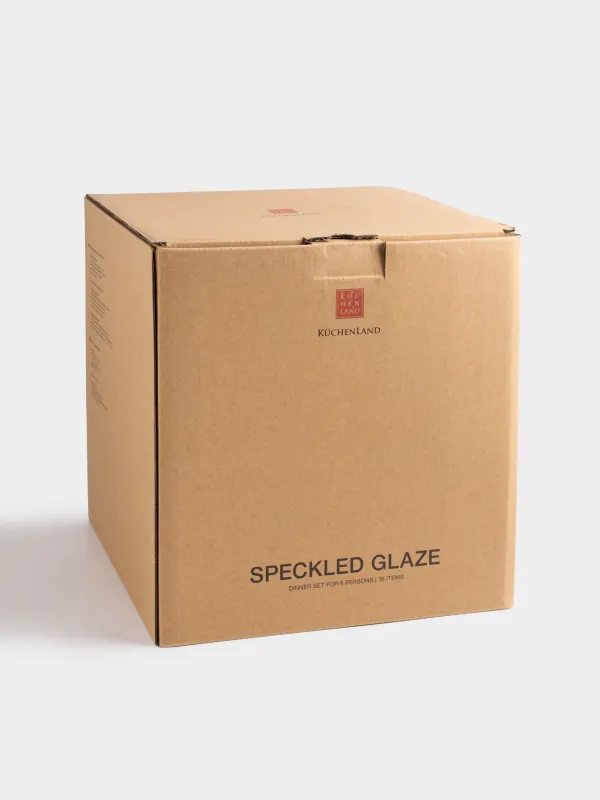 Сервиз обеденный, на 6 персон, 18 предметов, в крапинку, Speckled glaze, image-8