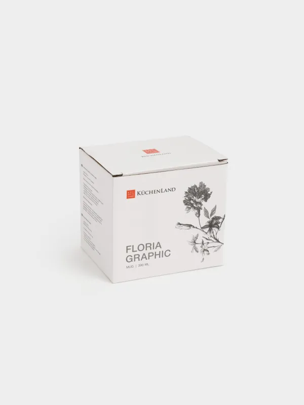 Кружка, 390 мл, Графичные цветы, Floria graphic, image-5
