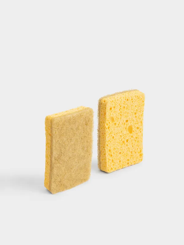 Губка для мытья посуды, 2 шт, Clean, image-1