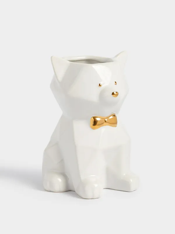 Стакан для ванной комнаты, 14 см, Кот, Art modern, image-1