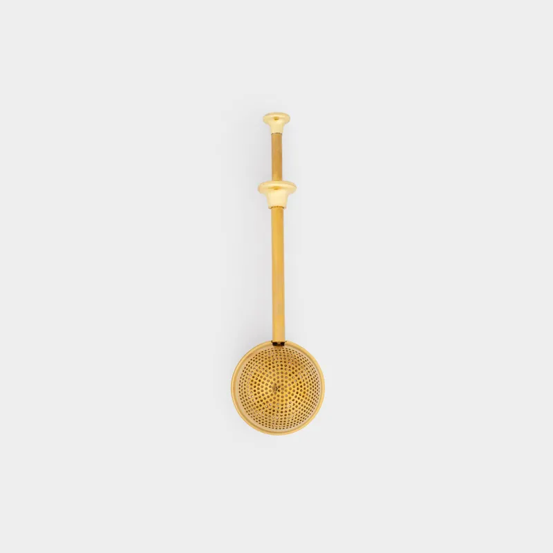 Сито для заваривания чая, 17 см, сталь, золотистое, Шар, Classic gold