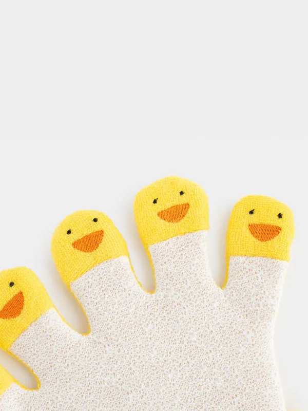 Мочалка-варежка для тела, Утки, Duck yellow, image-3