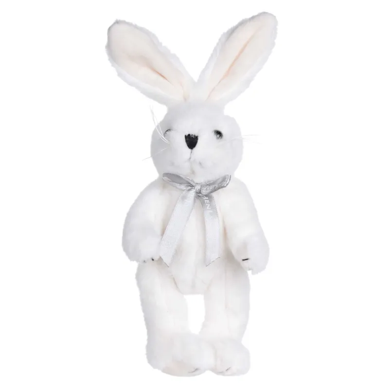 Игрушка, 20 см, мягкая, с подвижными лапами, полиэстер, белая, Кролик, Rabbit toy, image-0
