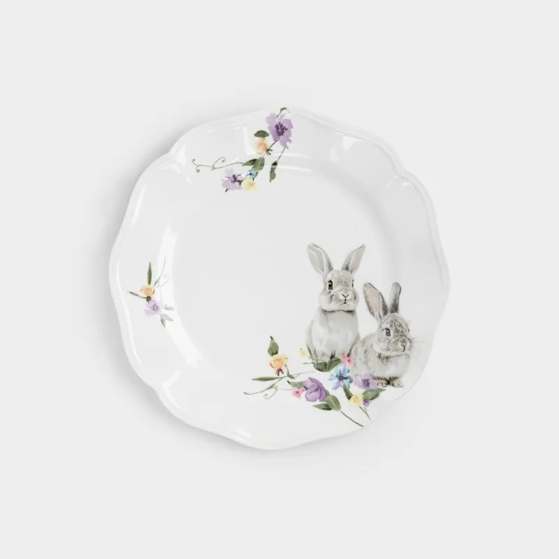 Тарелка обеденная, 27 см, Кролики, Rabbit Easter