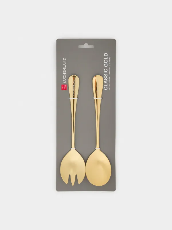 Приборы для сервировки салата, Classic gold, image-4