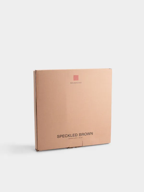 Тарелка обеденная, в крапинку, Speckled brown, image-5