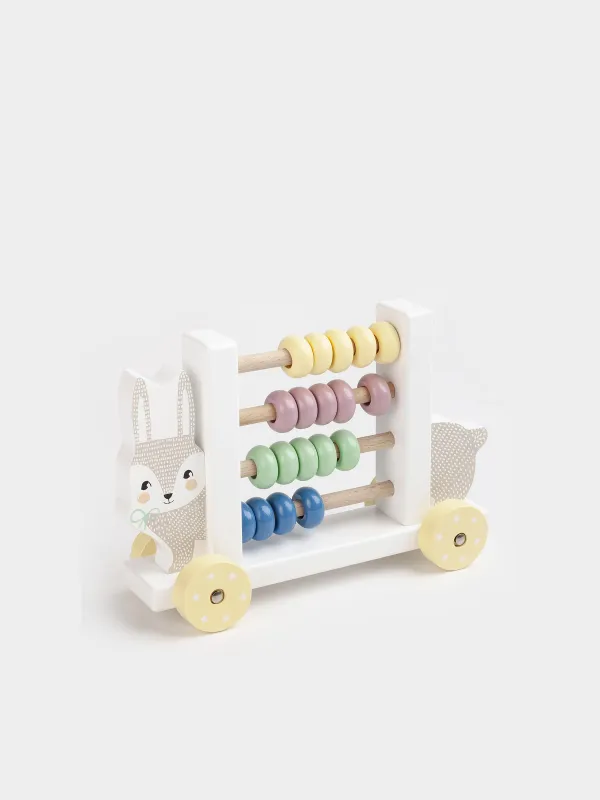 Игрушка развивающая, 20 см, Счеты на колесах, Kiddy, image-1