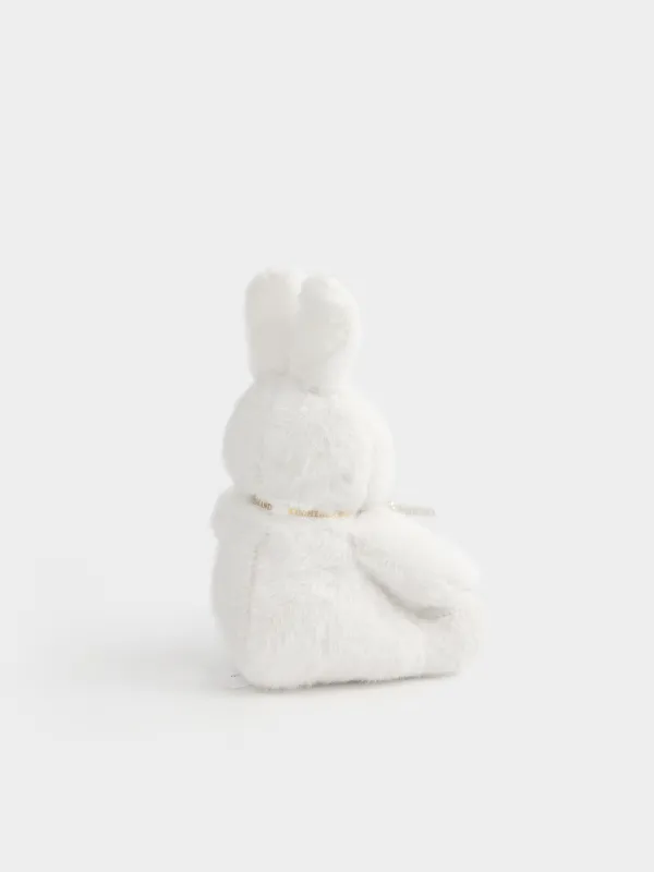 Игрушка, 20 см, мягкая, полиэстер, белая, Заяц, Rabbit, image-2