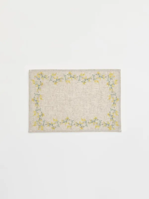 Салфетка под приборы, 30х45 см, Мимоза, Mimosa flowers, image-0
