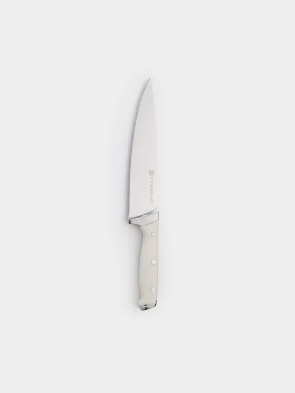 Нож поварской, сталь/пластик, белый, Solo white, image-0