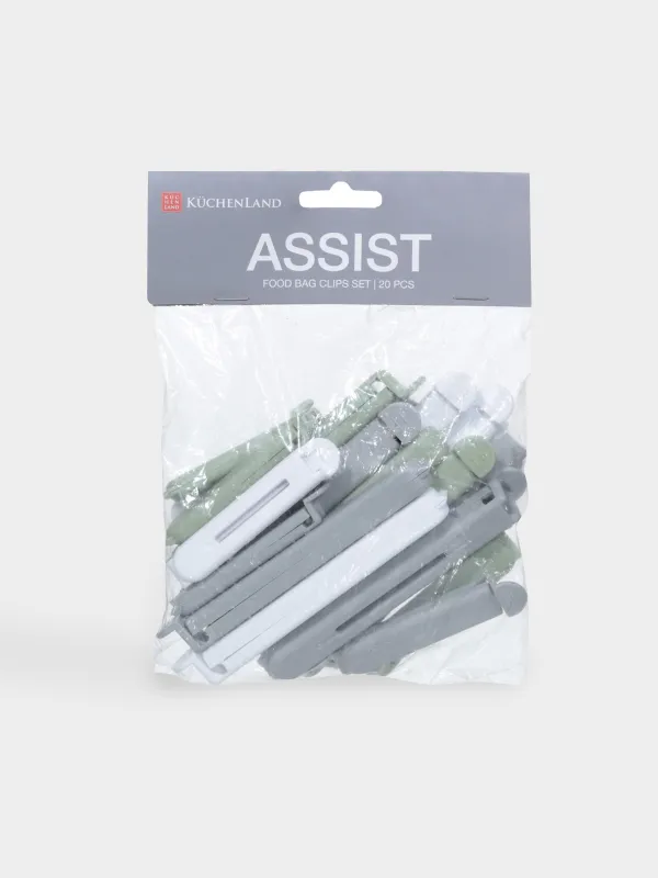 Набор зажимов для пакетов, 20 шт, Assist, image-3
