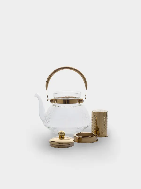 Чайник заварочный, 1,3 л, Classic gold, image-4