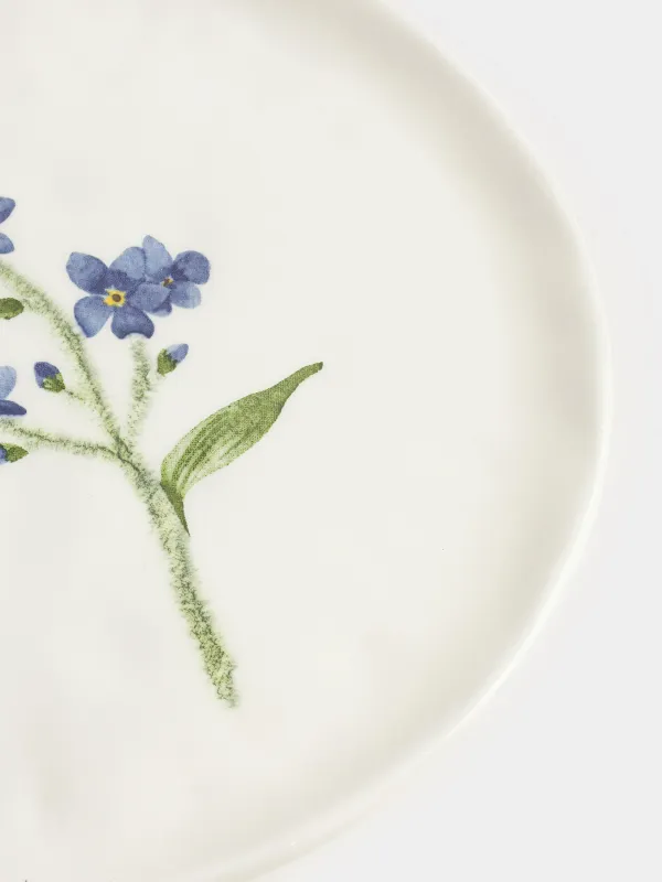 Тарелка закусочная, 19 см, Незабудка, Crumple flower, image-3