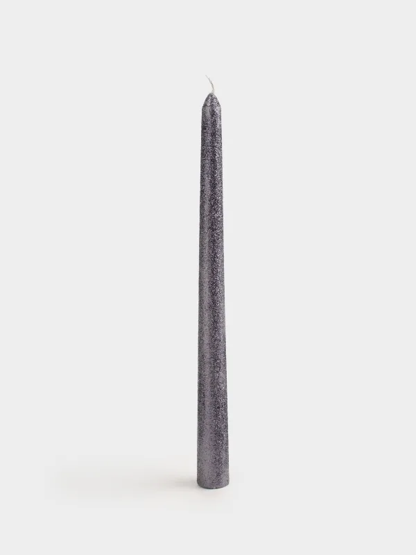 Свеча, 25 см, тонкая, с блестками, Sparkly candle, image-0