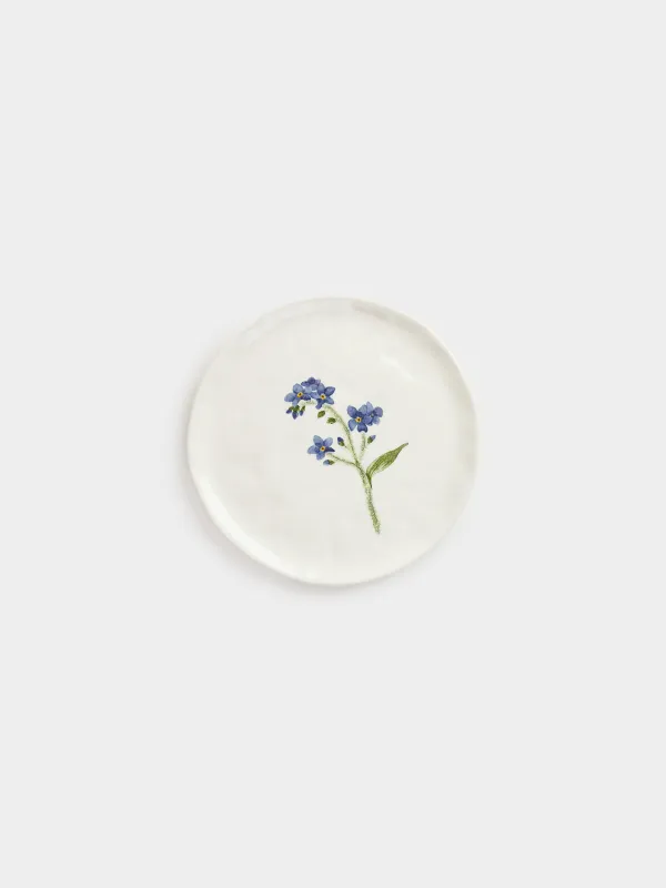 Тарелка закусочная, 19 см, Незабудка, Crumple flower, image-0