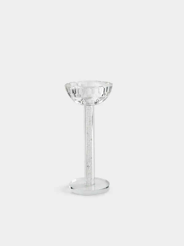 Подсвечник, 18 см, для чайной/тонкой свечи, Кристалл, Crystal, image-0