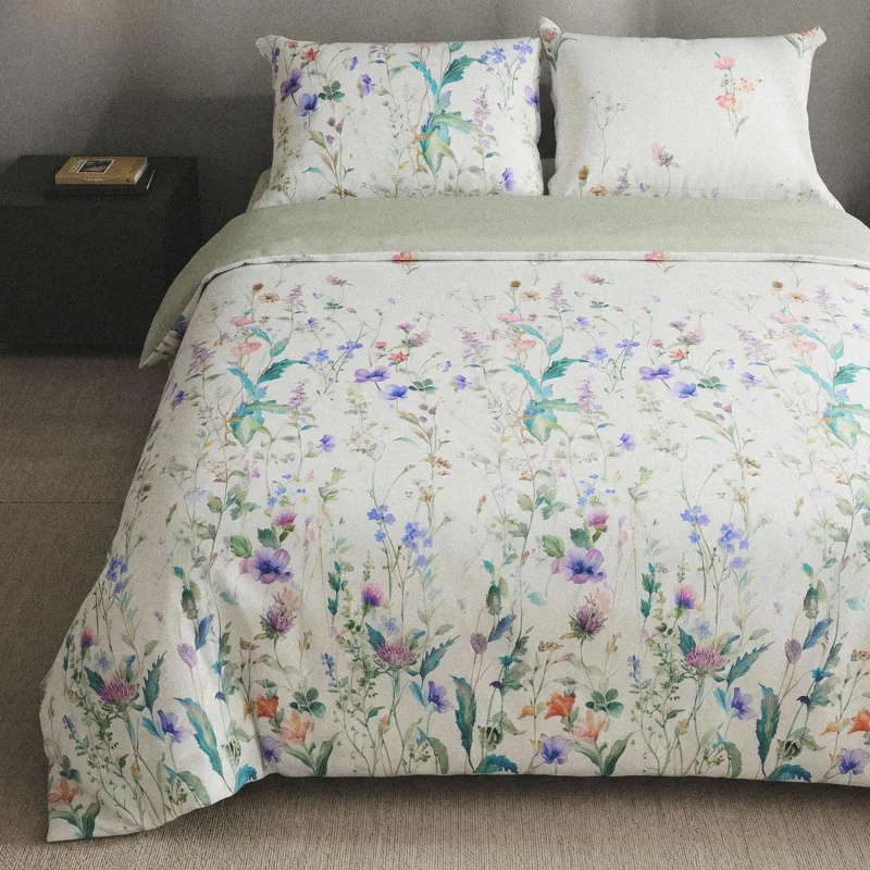 Постельное белье, евро, тенсель, Полевые цветы, Tencel