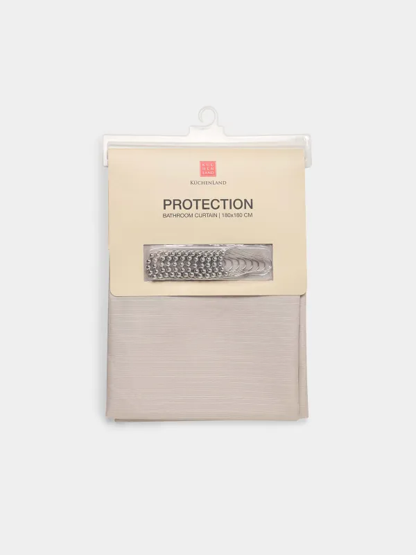 Штора для ванной, 180х180 см, с кольцами, Protection, image-0