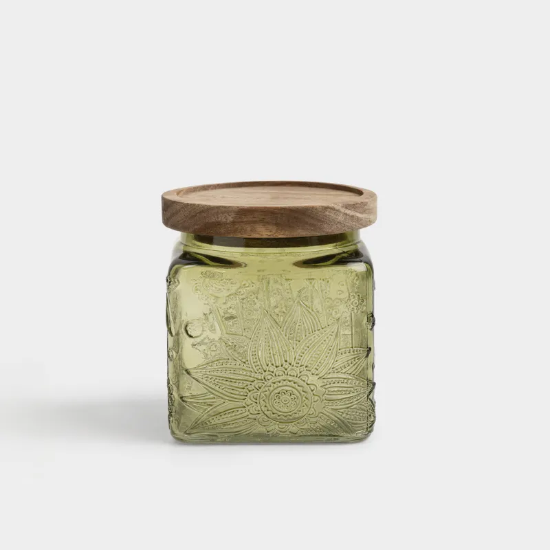 Банка для сыпучих продуктов, 550 мл, Bloome wood