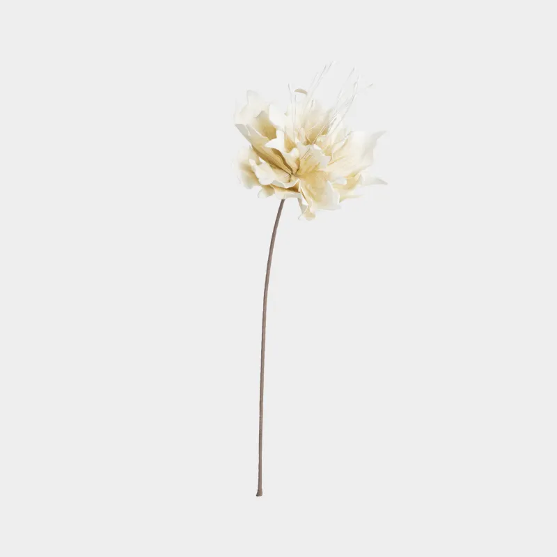 Ветка декоративная, 80 см, Белая магнолия, Magnolia