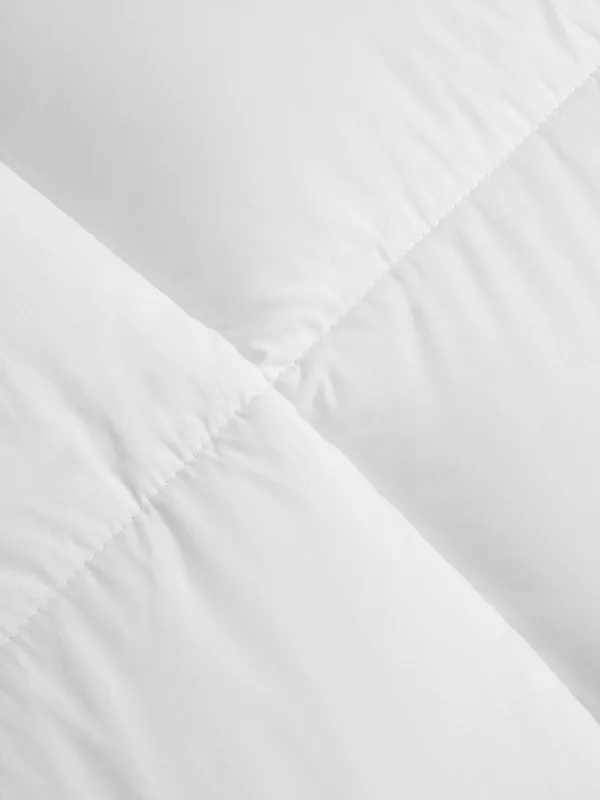 Одеяло, 200х220 см, хлопок/микрофибра, белое, с серебристым кантом, Soft cotton, image-4