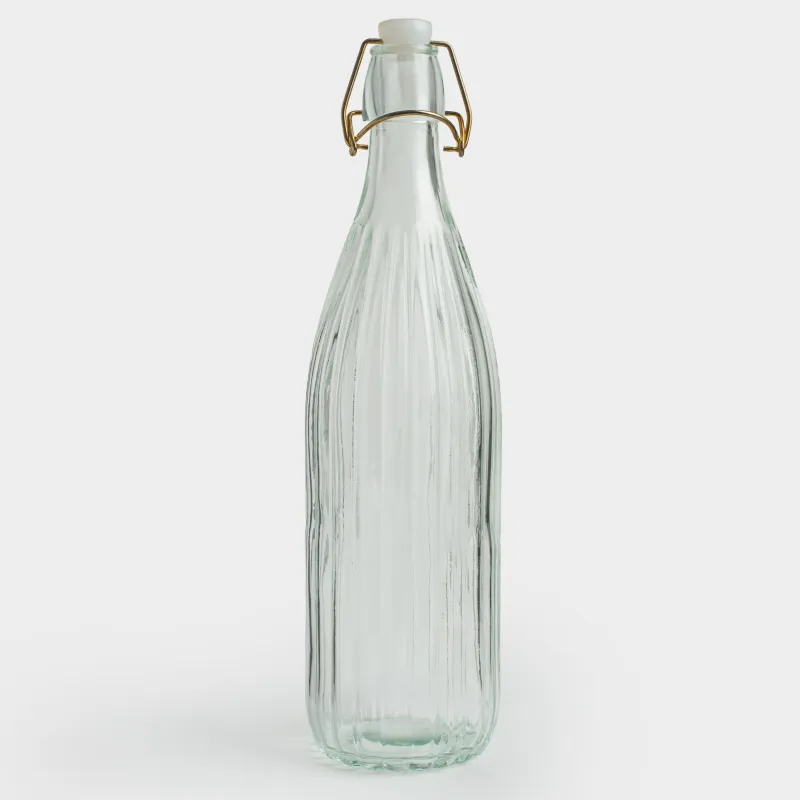 Бутылка для масла или уксуса, 1 л, с клипсой, Ribby gold, image-1