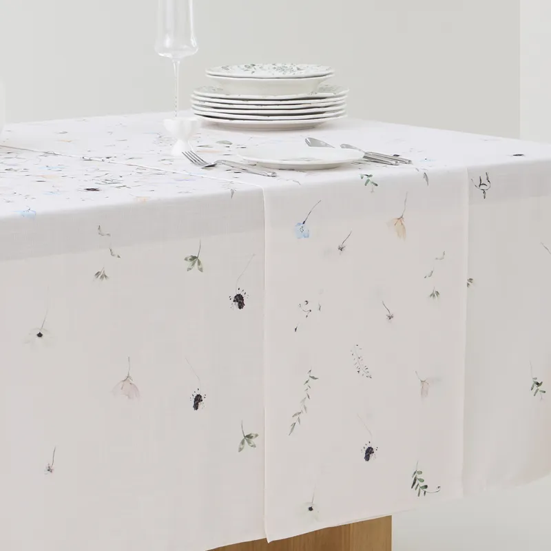 Дорожка настольная, 40х160 см, Весенние цветы, Flowery