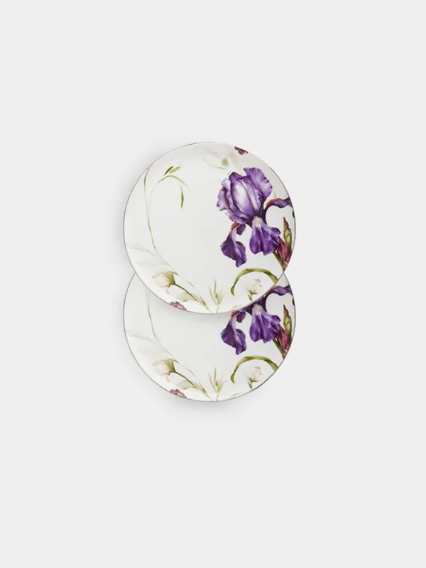 Тарелка закусочная, 24 см, 2 шт, Ирис, Antarctica Flowers, image-0