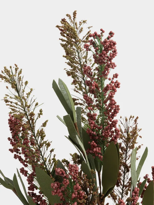 Ветка декоративная, 71 см, Бордовые ягоды на ветке, Grand garden decor, image-3