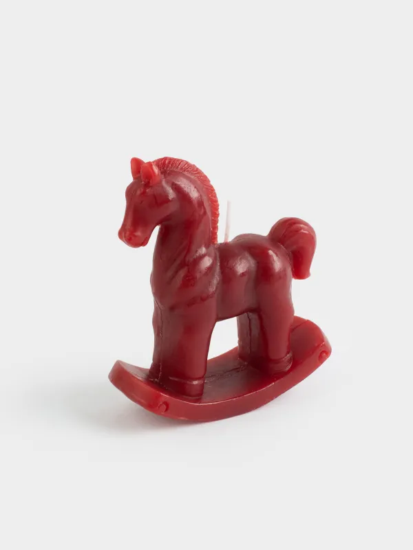 Свеча, 12 см, Лошадка, Antique horse, image-1