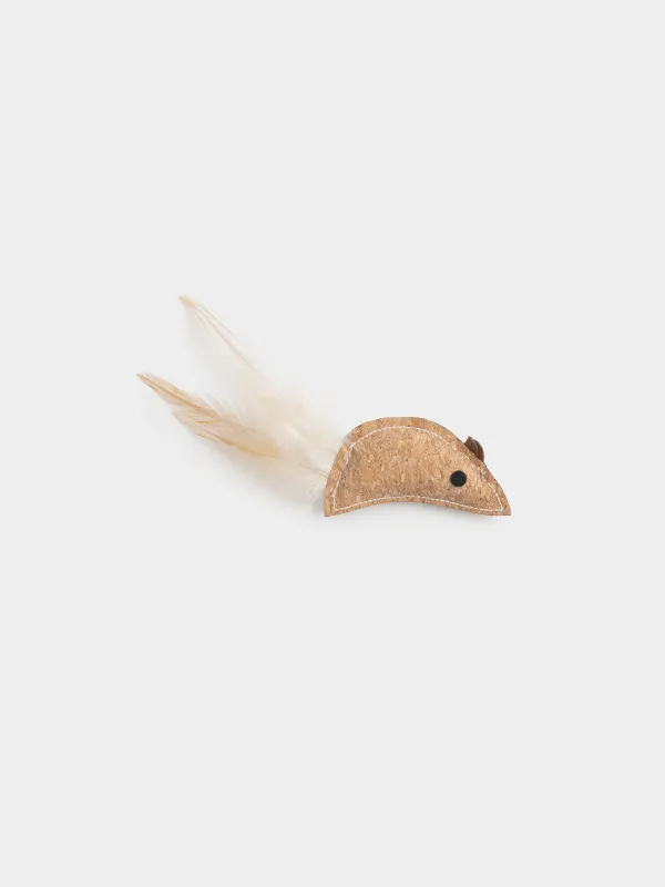 Игрушка для кошек, 11х6 см, Мышка, Cork pet, image-0