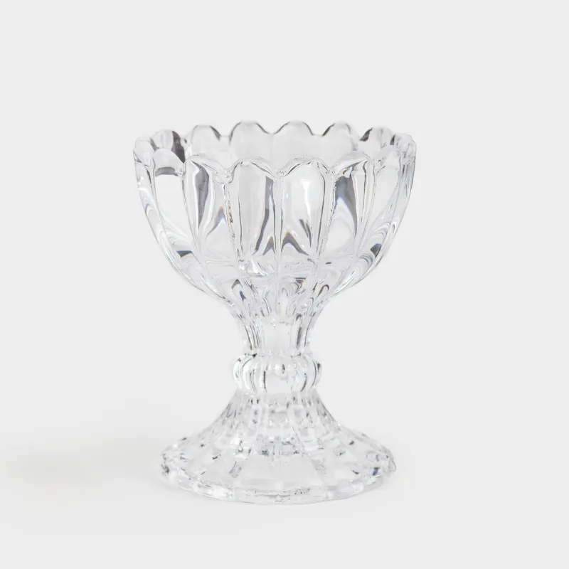 Подставка для яйца, 7 см, стекло, Clear pattern