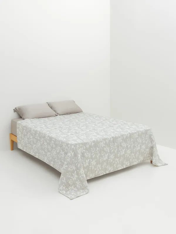 Покрывало, 220х240 см, стеганое, Листья, Stitch jacquard, image-1