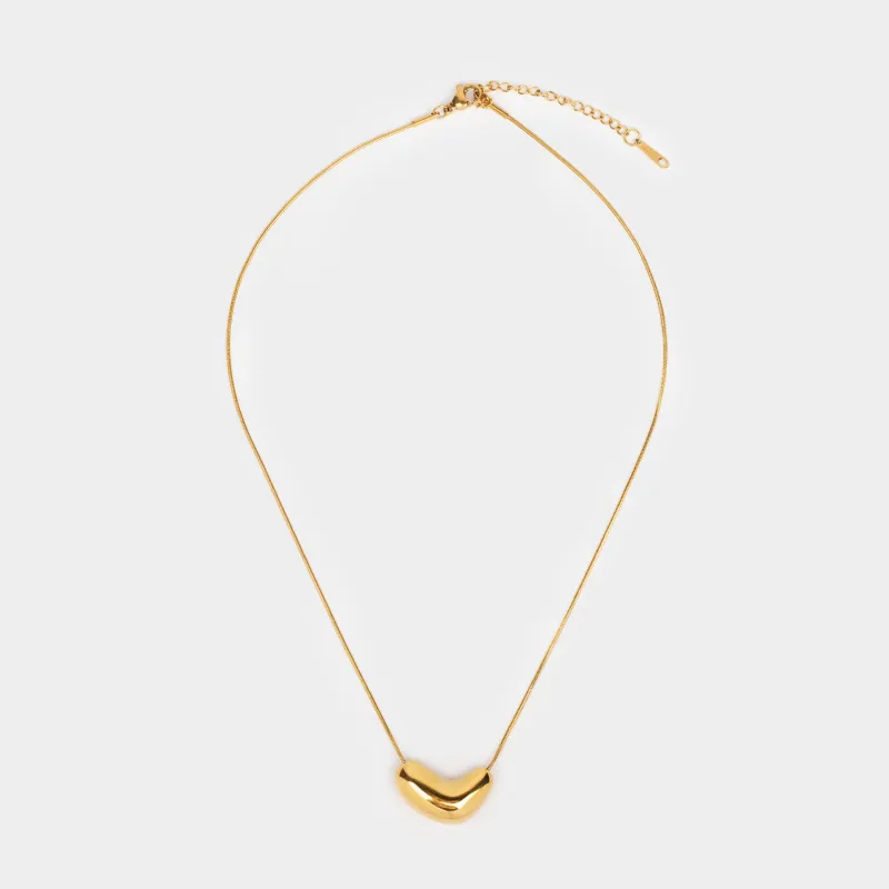 Цепочка, 45 см, с подвеской, металл, золотистая, Jewelry