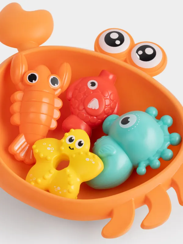 Набор игрушек для купания, Aquatic animals, image-3