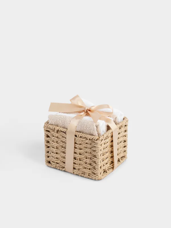 Полотенце, 30х30 см, 6 шт, в корзине, Basket towel, image-5