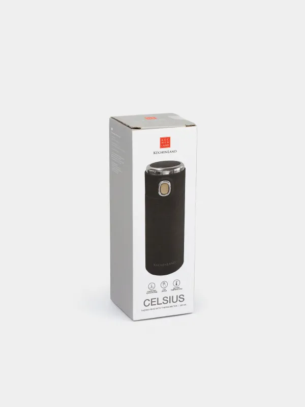 Термокружка, 380 мл, с термометром, Celsius, image-8