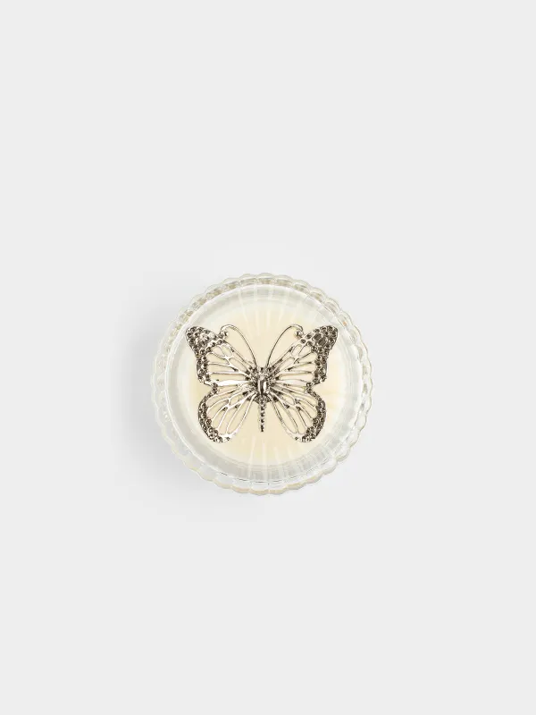 Свеча ароматическая, 7 см, в подсвечнике, Apple & Peach, Butterfly, image-2