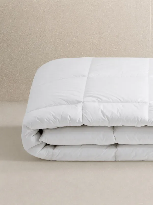 Одеяло, 200х220 см, хлопок/микрофибра, белое, с серебристым кантом, Soft cotton, image-0