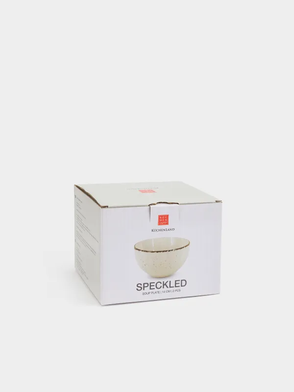 Тарелка суповая, 14х7 см, 2 шт, в крапинку, Speckled, image-6
