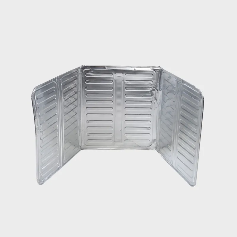 Экран защитный для плиты, 84х33 см, складной, алюминий, Classic