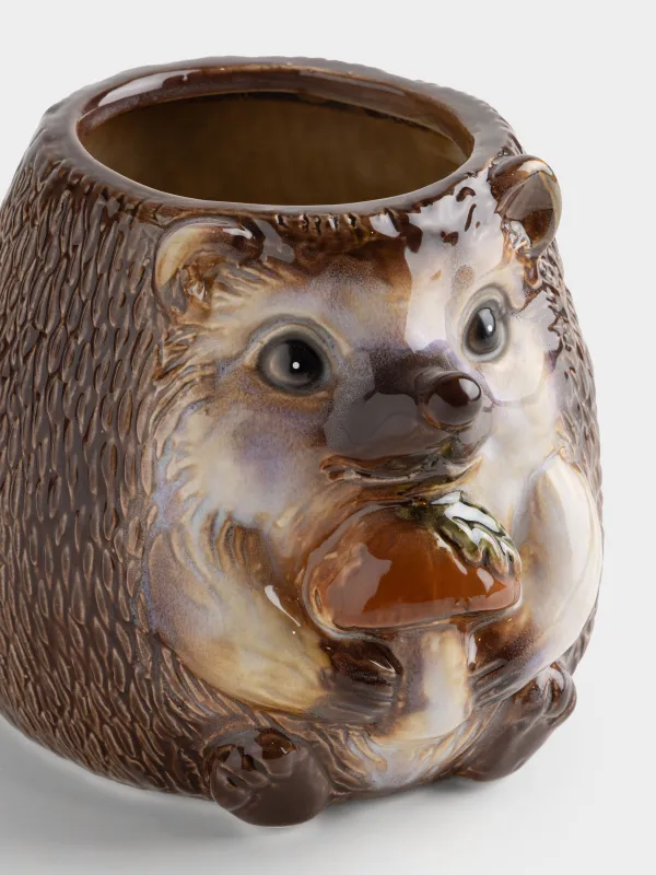 Подставка для кухонных принадлежностей, 15 см, Еж с грибом, Hedgehog, image-1