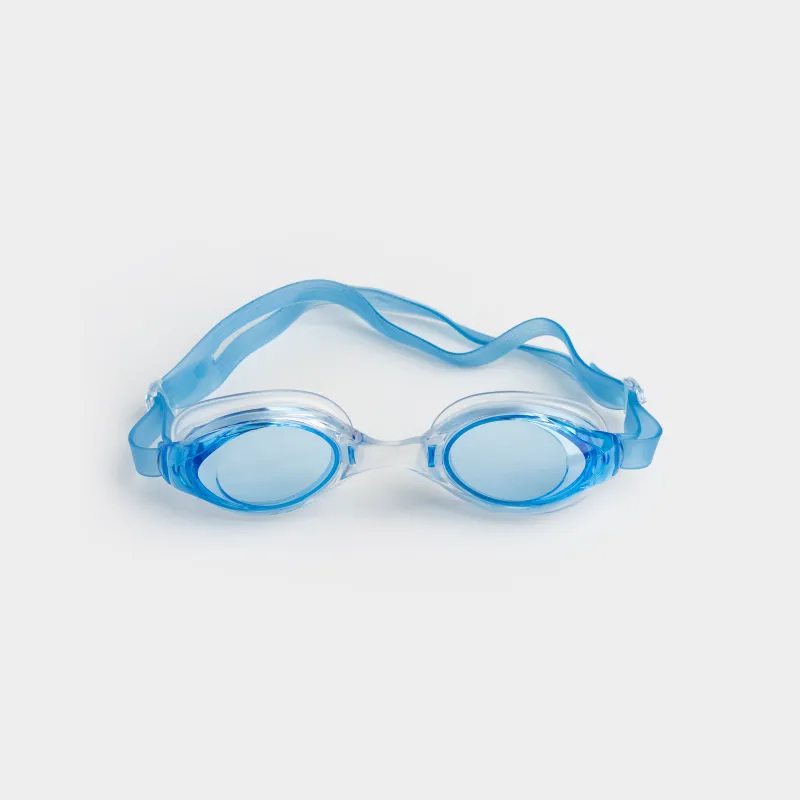 Очки для плавания, в футляре, пластик/резина, синие, Swim