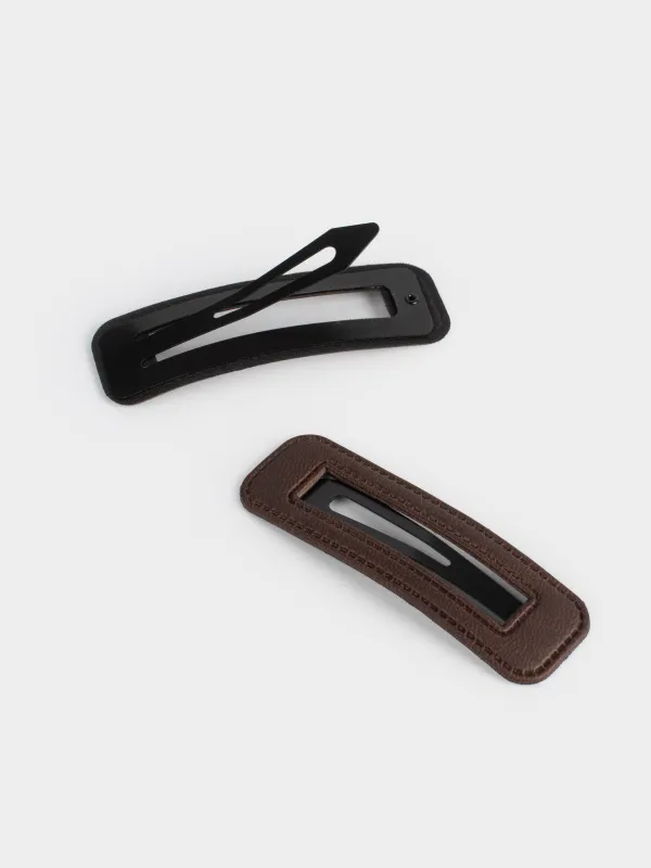 Заколка для волос, Basic Leather, image-2
