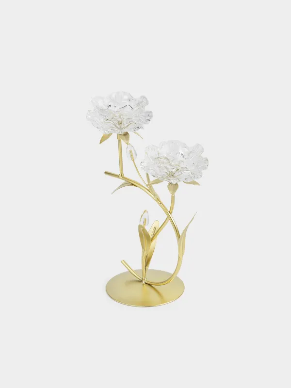 Подсвечник, 30 см, для чайных свечей, Цветы, Fantastic flowers, image-1