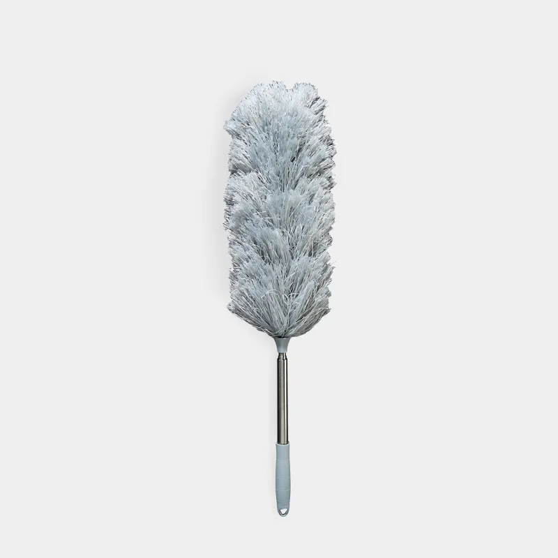Метелка для сбора пыли, 60/125 см, телескопическая, микрофибра/сталь, Clean